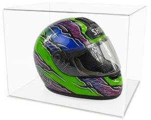 Acrylic Crash Helmet Display Case- Choice of Bases