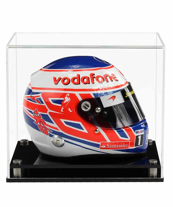 Acrylic 1:2 Scale F1 Helmet Model Display Case- Choice of Bases