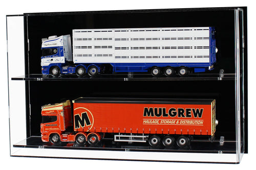 1:50 Scale Model Truck Wall Display Case (2 Shelf)