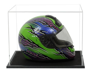 Acrylic Crash Helmet Display Case- Choice of Bases