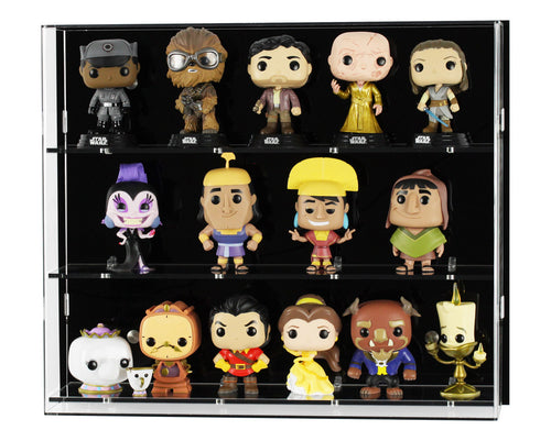 Three Shelf Funko Pop Wall Display Case