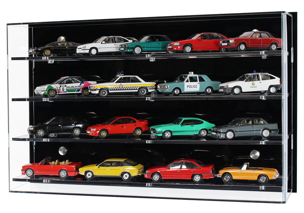 1:43 Scale Model Car Wall Display Case (4 Shelf)